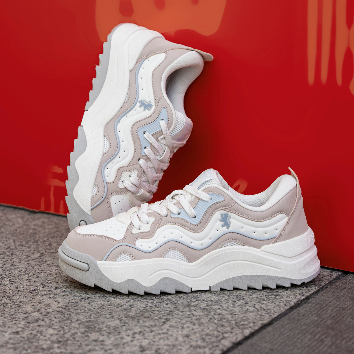 White/Peach