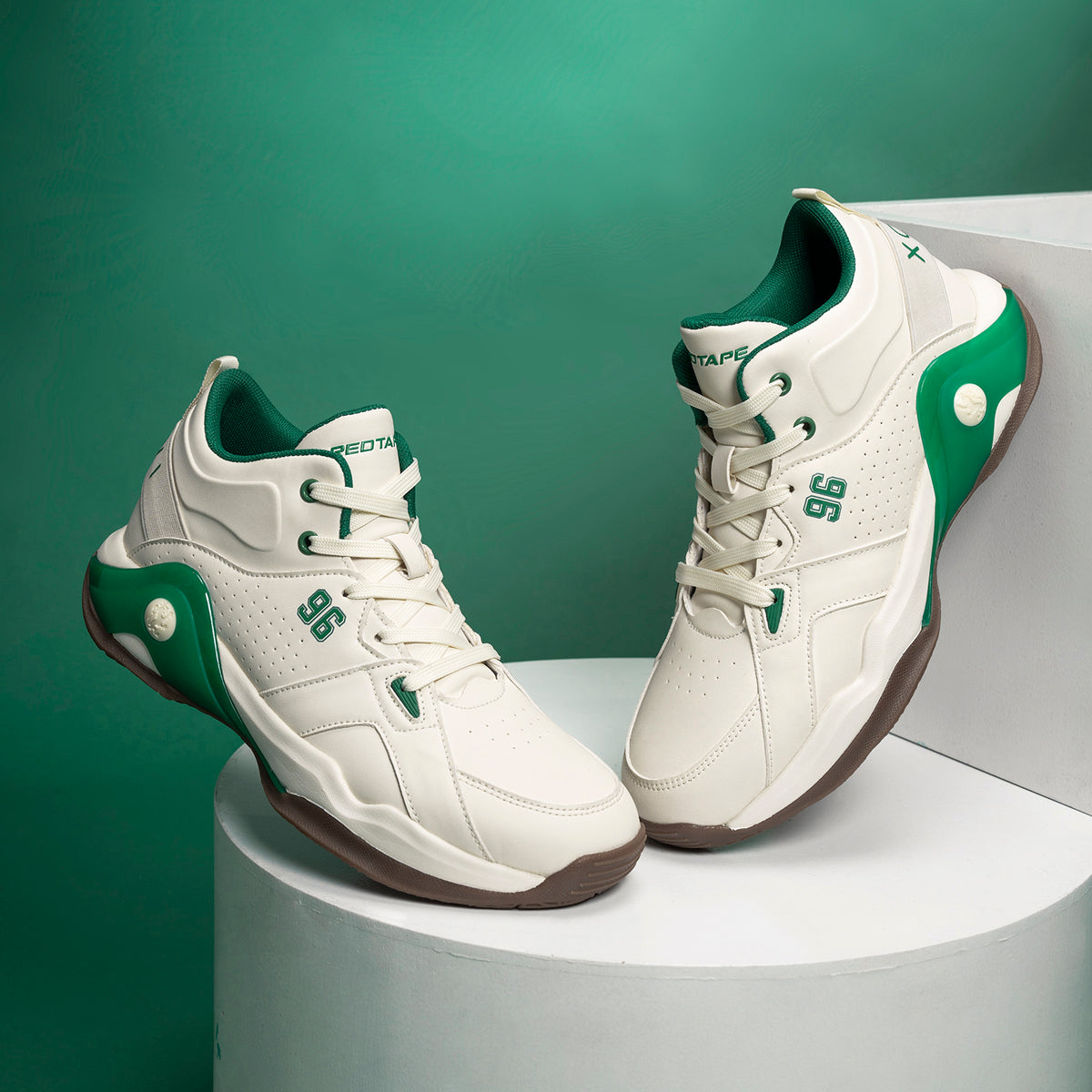 Off White/Green