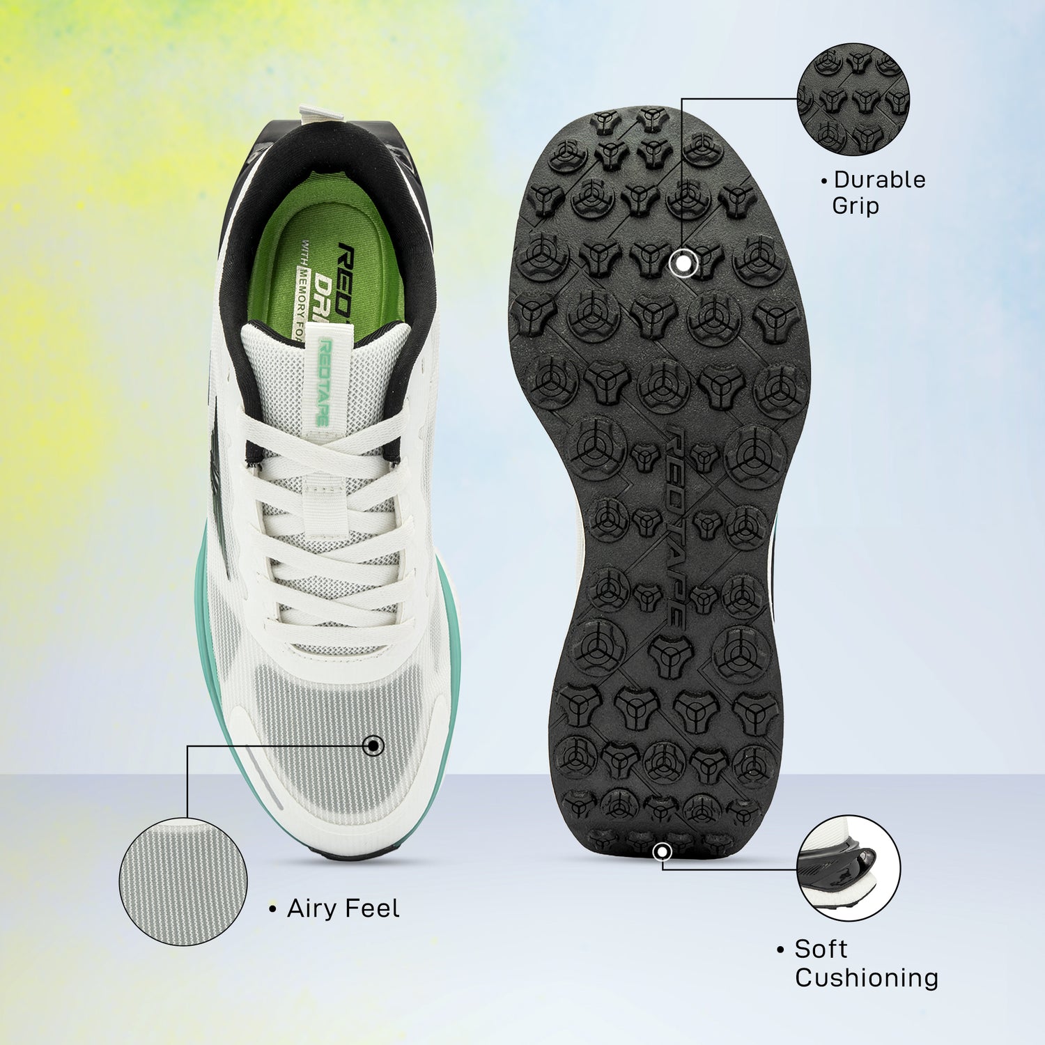 White/Aqua